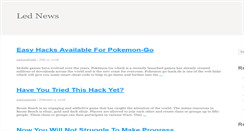 Desktop Screenshot of lednews.org