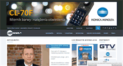 Desktop Screenshot of lednews.pl
